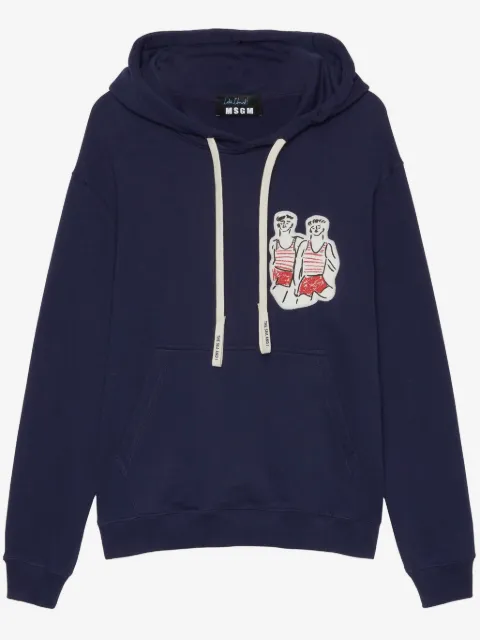 MSGM patch-detail hoodie