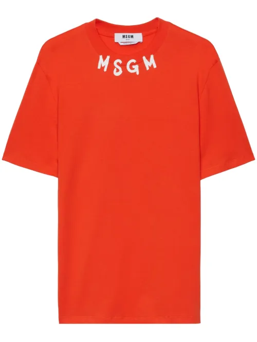 T-shirt à logo imprimé - MSGM - Modalova