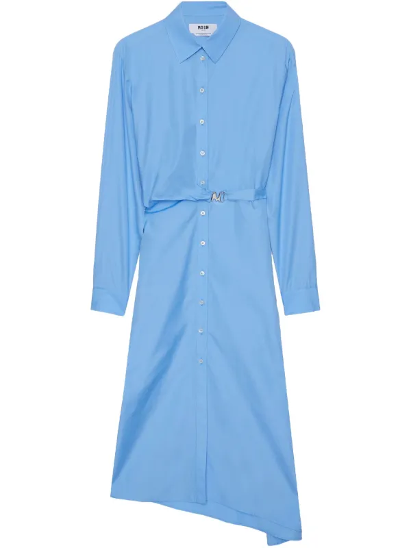 MSGM Belted Dress | Blue