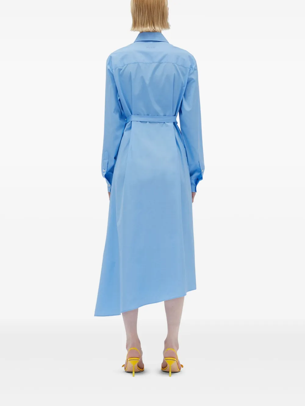 MSGM Jurk met ceintuur Blauw