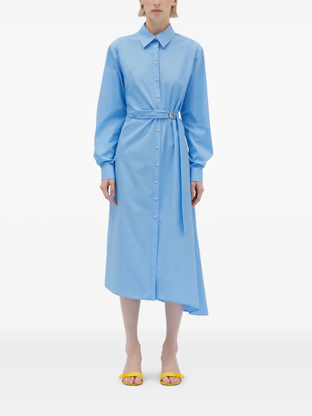 MSGM belted dress - Blauw