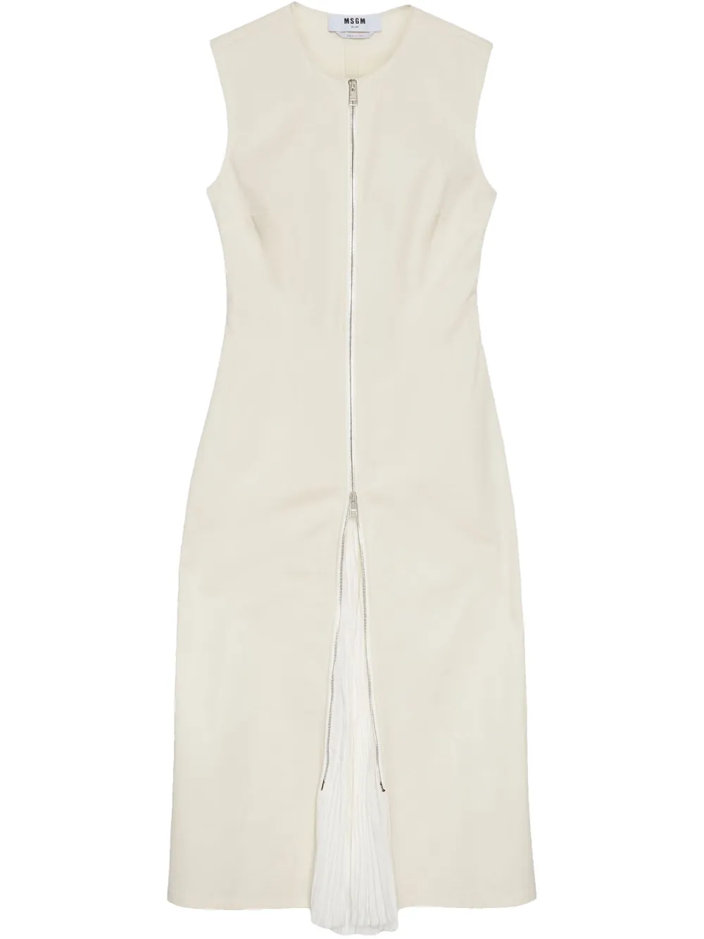 MSGM sleeveless dress | Neutrals | Image 1