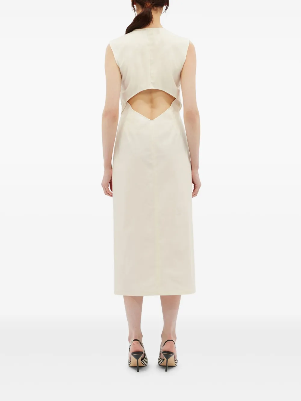 MSGM Mouwloze jurk Beige