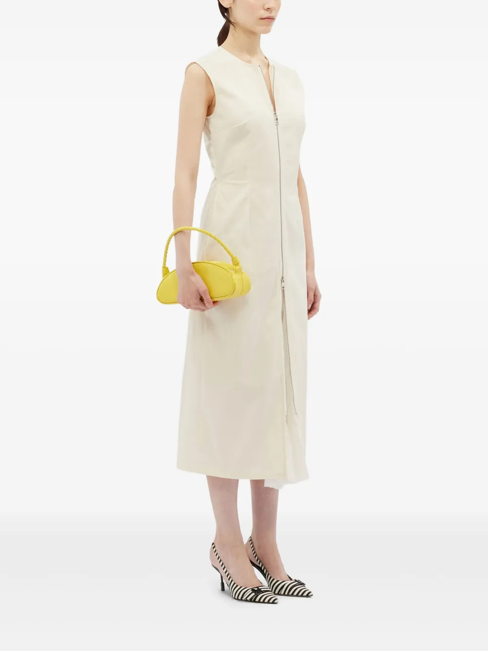 MSGM Mouwloze jurk Beige