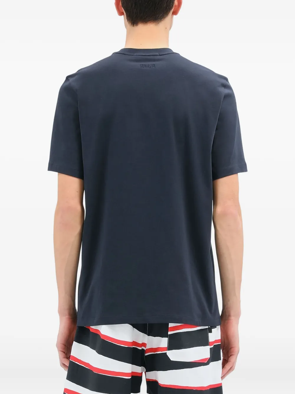 MSGM T-shirt met geborduurd logo Blauw