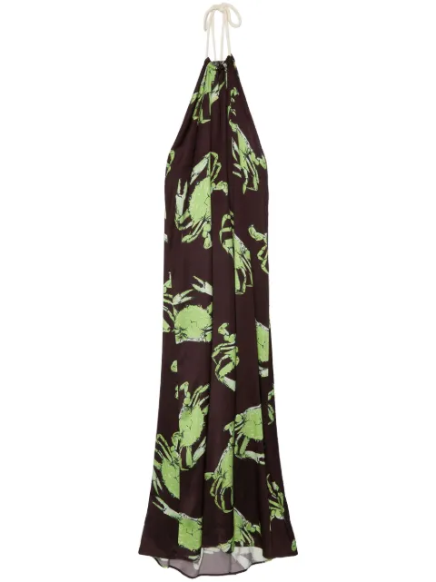 MSGM vestido largo con estampado gráfico