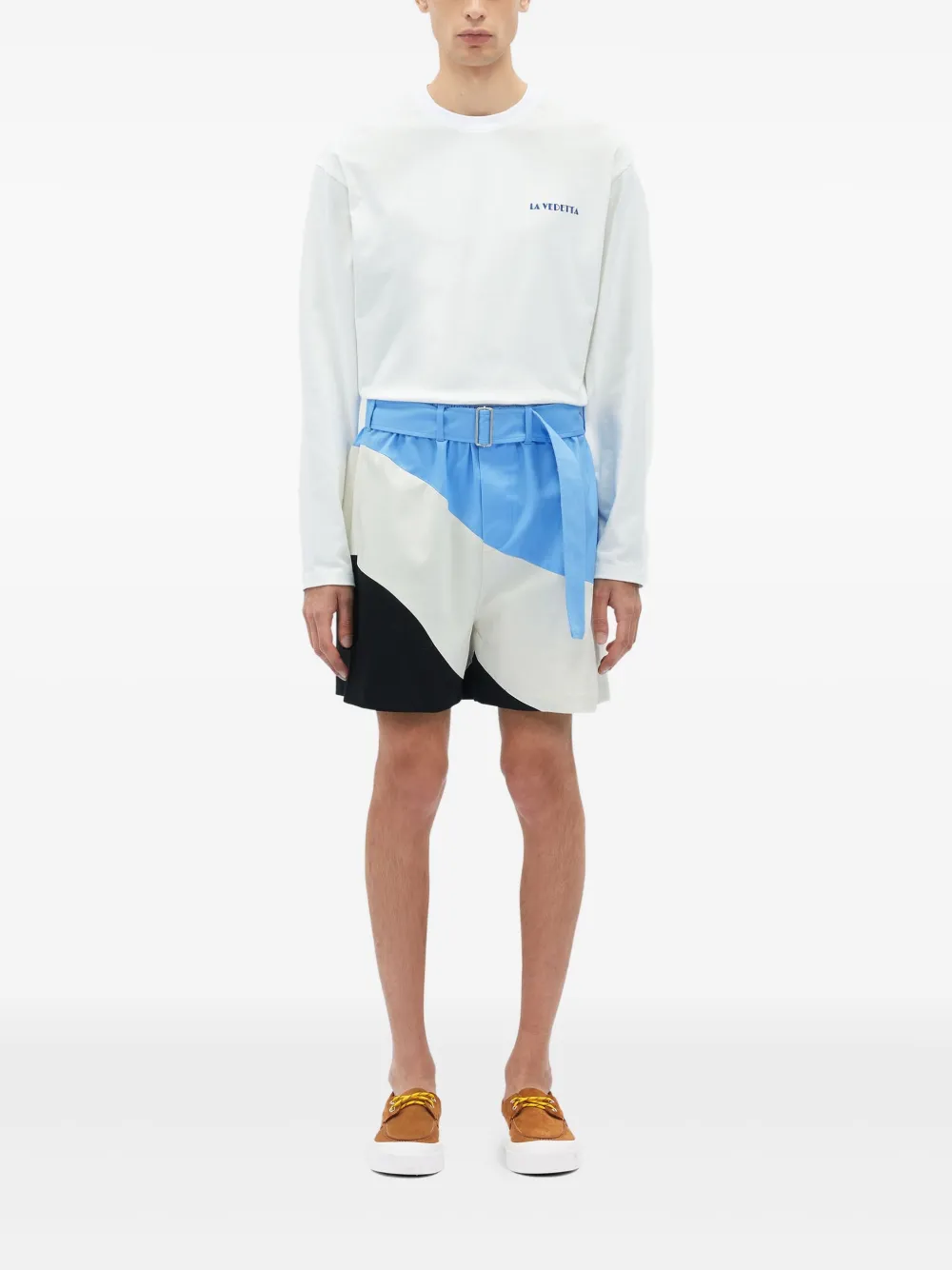 MSGM Tidal Wave shorts - Blauw
