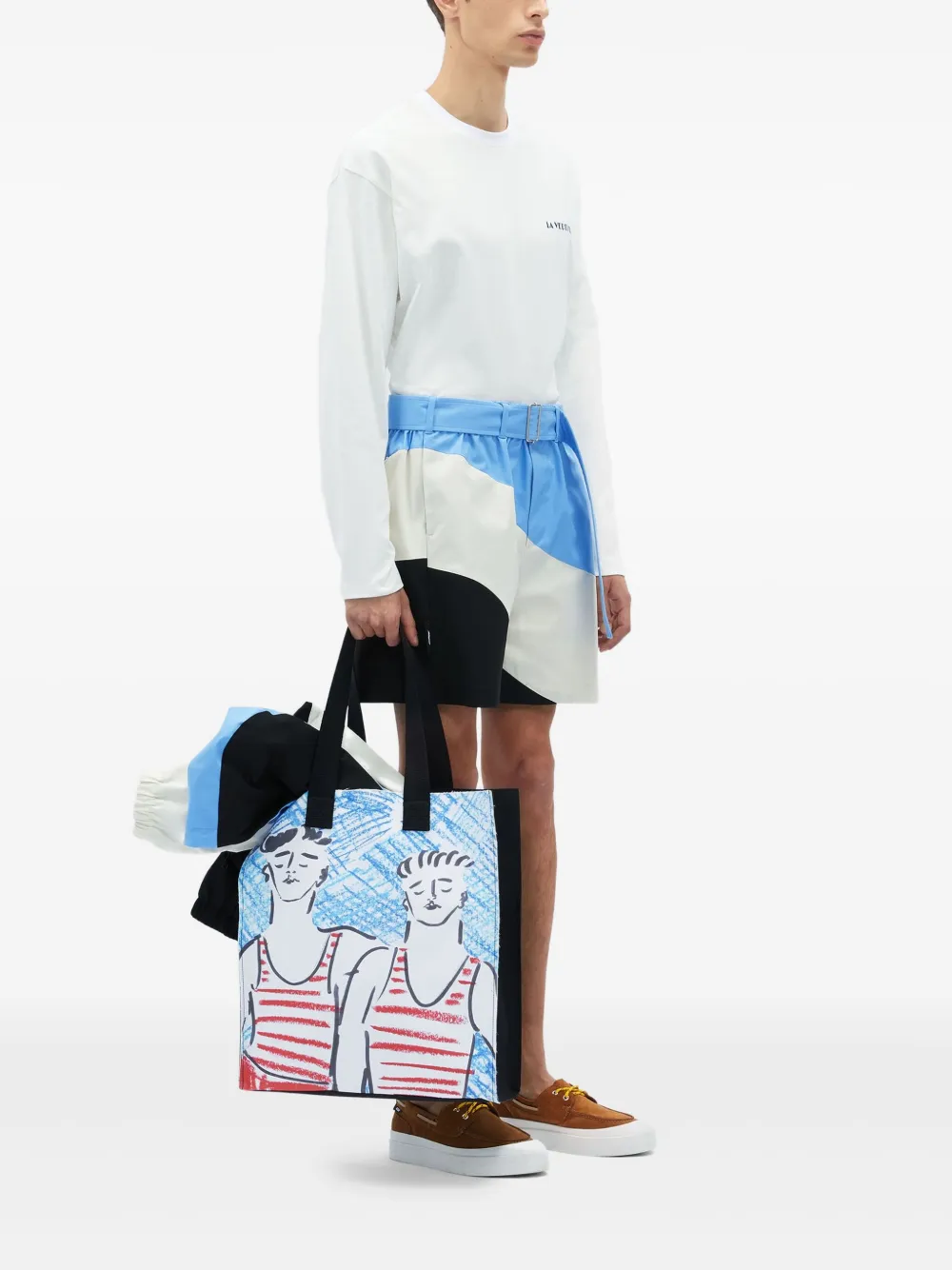 MSGM Tidal Wave shorts Blauw