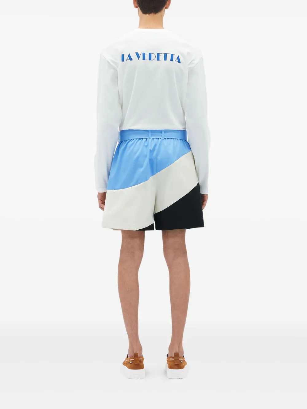 MSGM Tidal Wave shorts Blauw