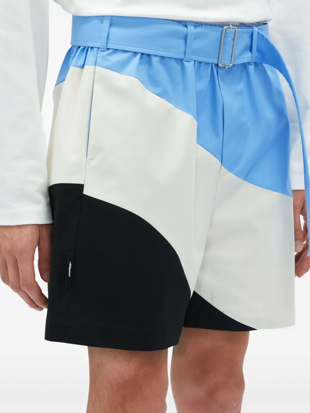 MSGM Tidal Wave shorts Blauw