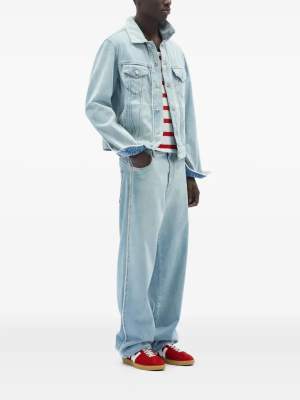 msgm デニムブルゾン MSGM シームディテール デニムジャケット