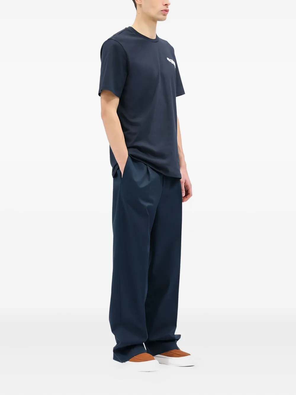 MSGM logo-detail T-shirt - Blauw