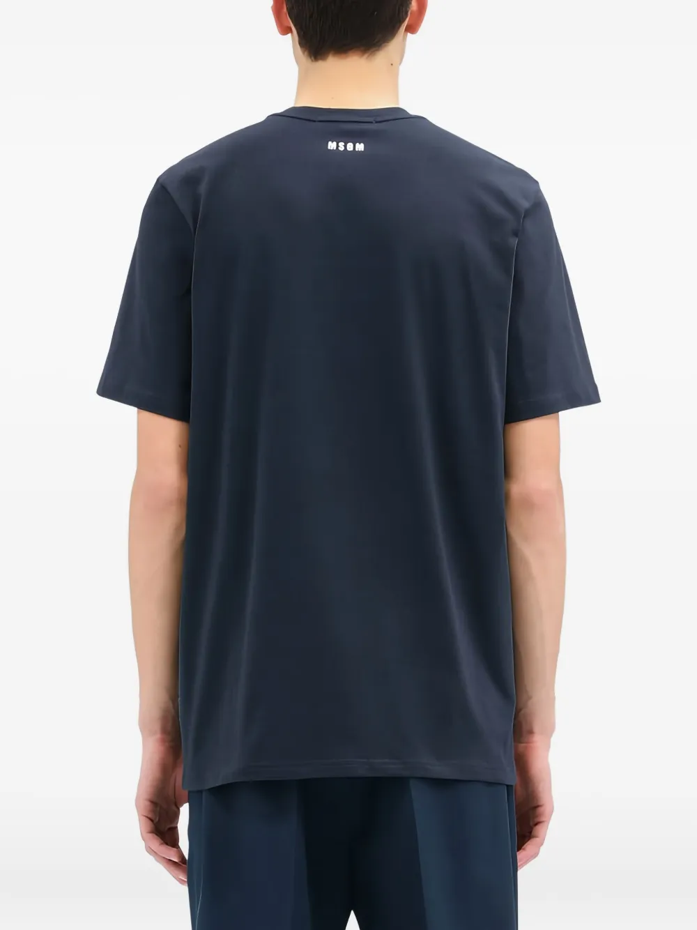 MSGM T-shirt met logodetail Blauw