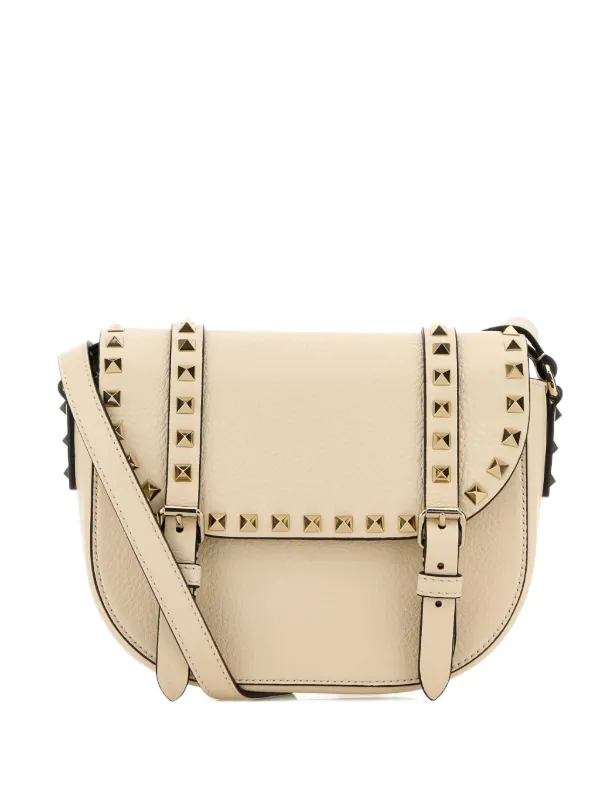 VALENTINO ロックスタッズ　ショルダーバッグ Valentino Garavani ロックスタッズ ショルダーバッグ | ニュートラル