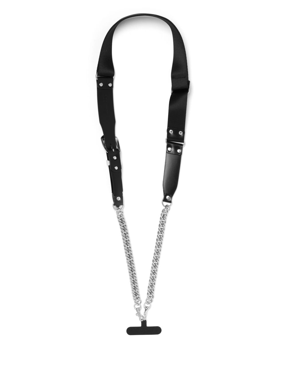 Toga leather phone strap - Zwart