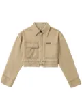 We11done cropped jacket - Neutrals