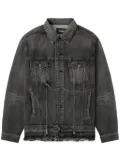We11done belted denim jacket - Black