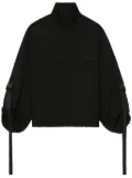 We11done high-neck jacket - Black