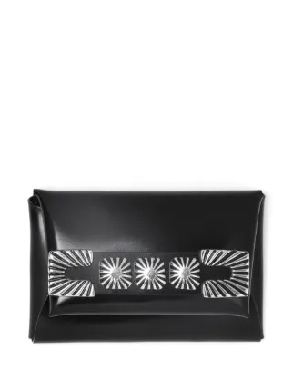 【TOGA TOO】 LEATHER BELT CARD CASE Toga Belt Card Holder | Black | FARFETCH NO