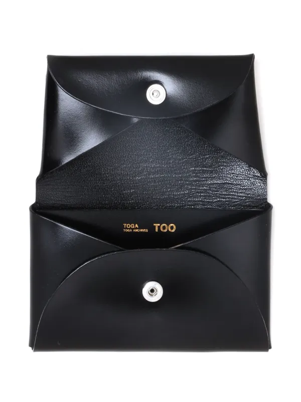 関税込【TOGA TOO】LEATHER BELT CARD CASE / BLACK TOGA TOO トーガ トゥ SS25 LEATHER BELT CARD CASE / BLK - NUBIAN