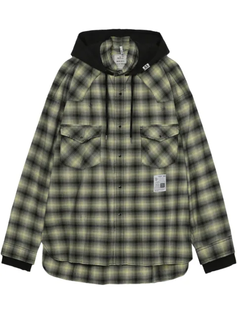 Maison MIHARA YASUHIRO checked shirt