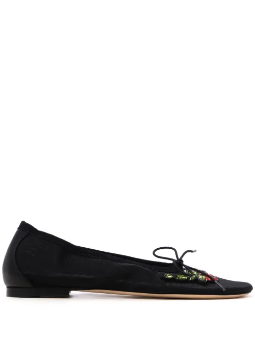 Ballerines à ornements en cristal - Simone Rocha - Modalova