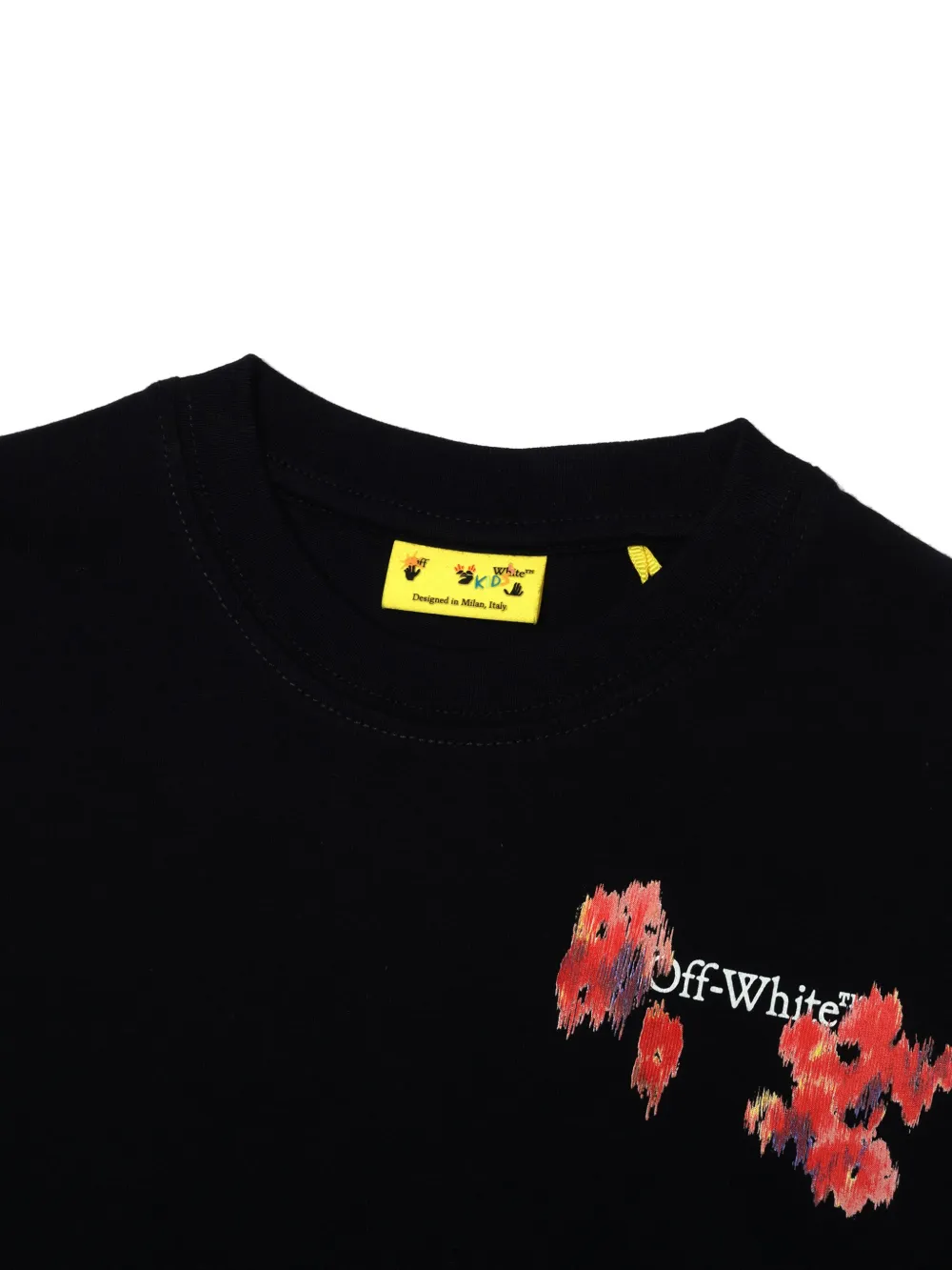 Off-White Kids T-shirt met Arrow-print Zwart