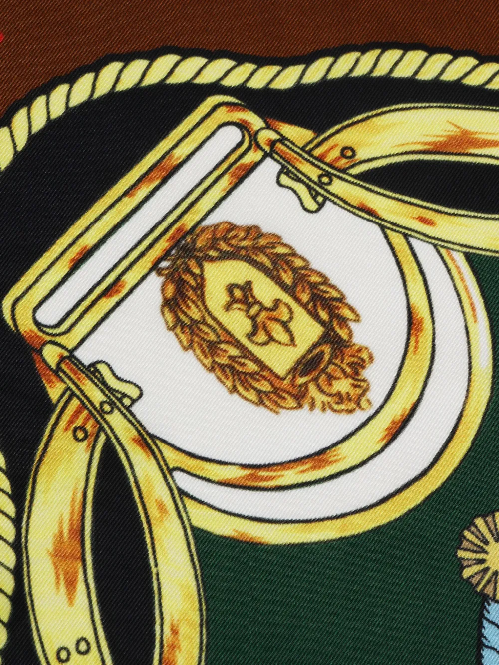 Toga graphic-print scarf - Groen