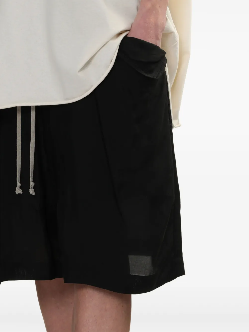 Rick Owens Bermuda shorts Zwart