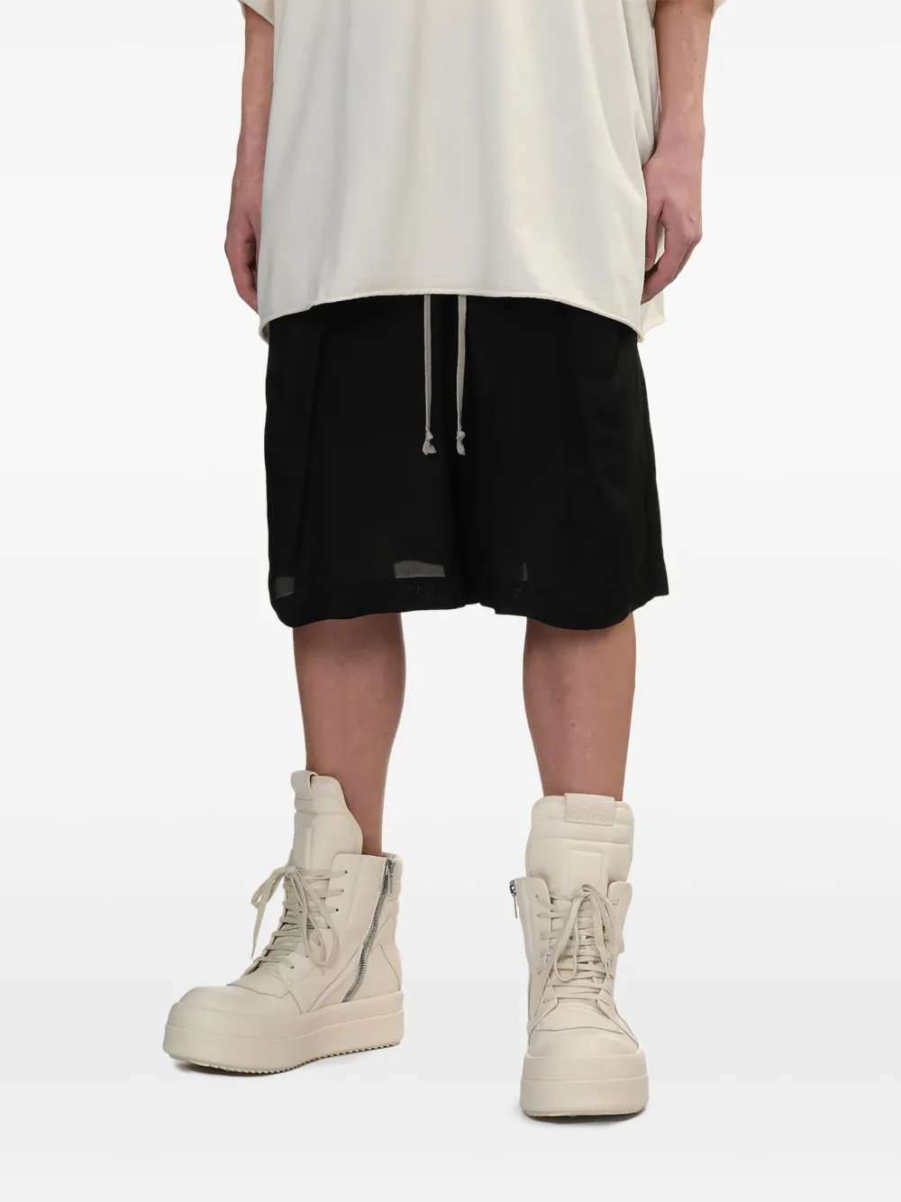 Rick Owens Bermuda shorts Zwart