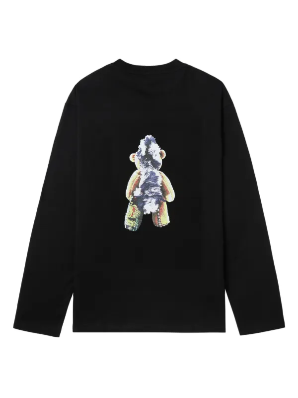 【関税込み】We11done ブラック Punk Teddy Tシャツ We11done Punk Teddy Tシャツ | ブラック | FARFETCH JP