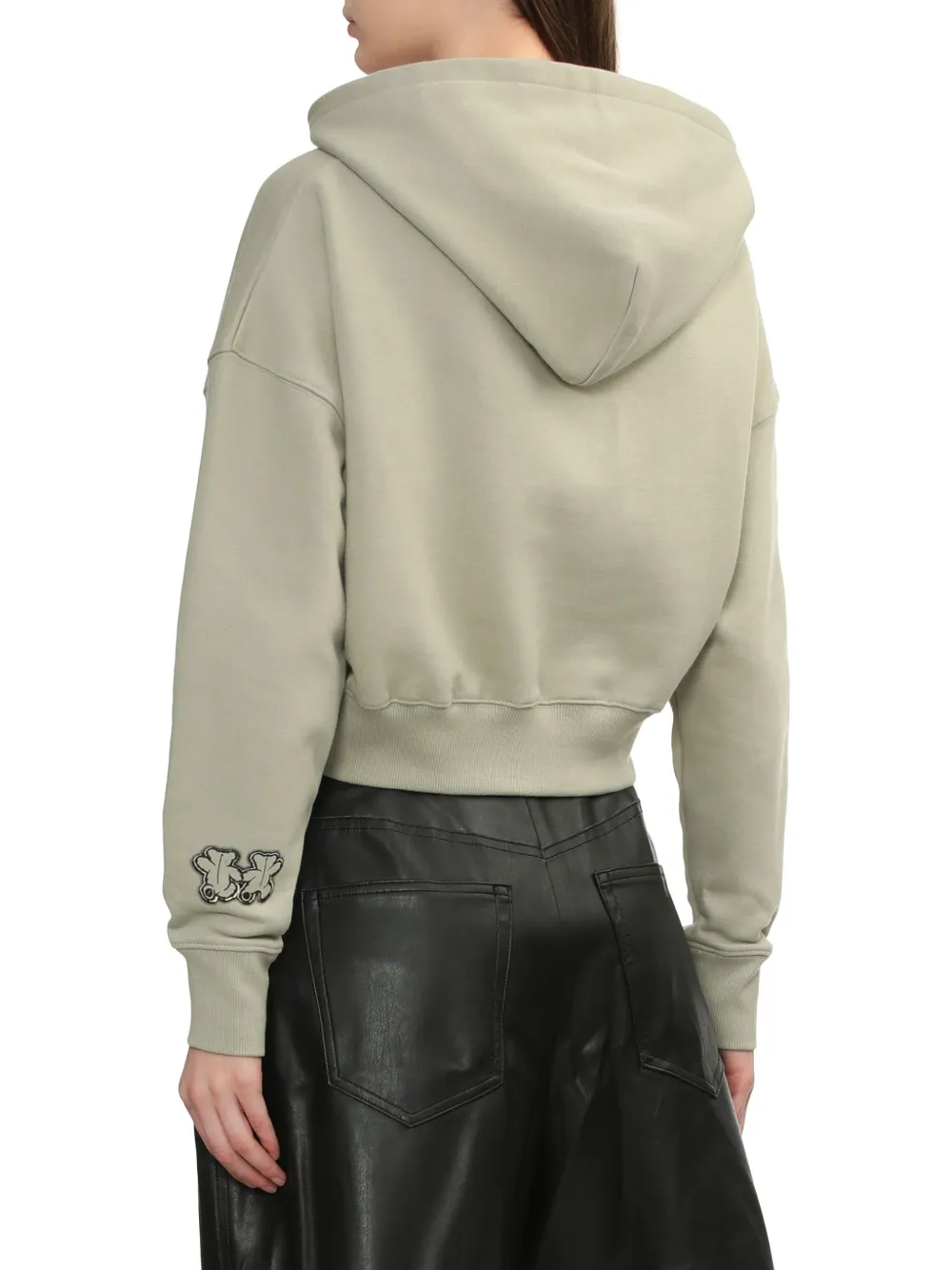 We11done Katoenen hoodie Groen
