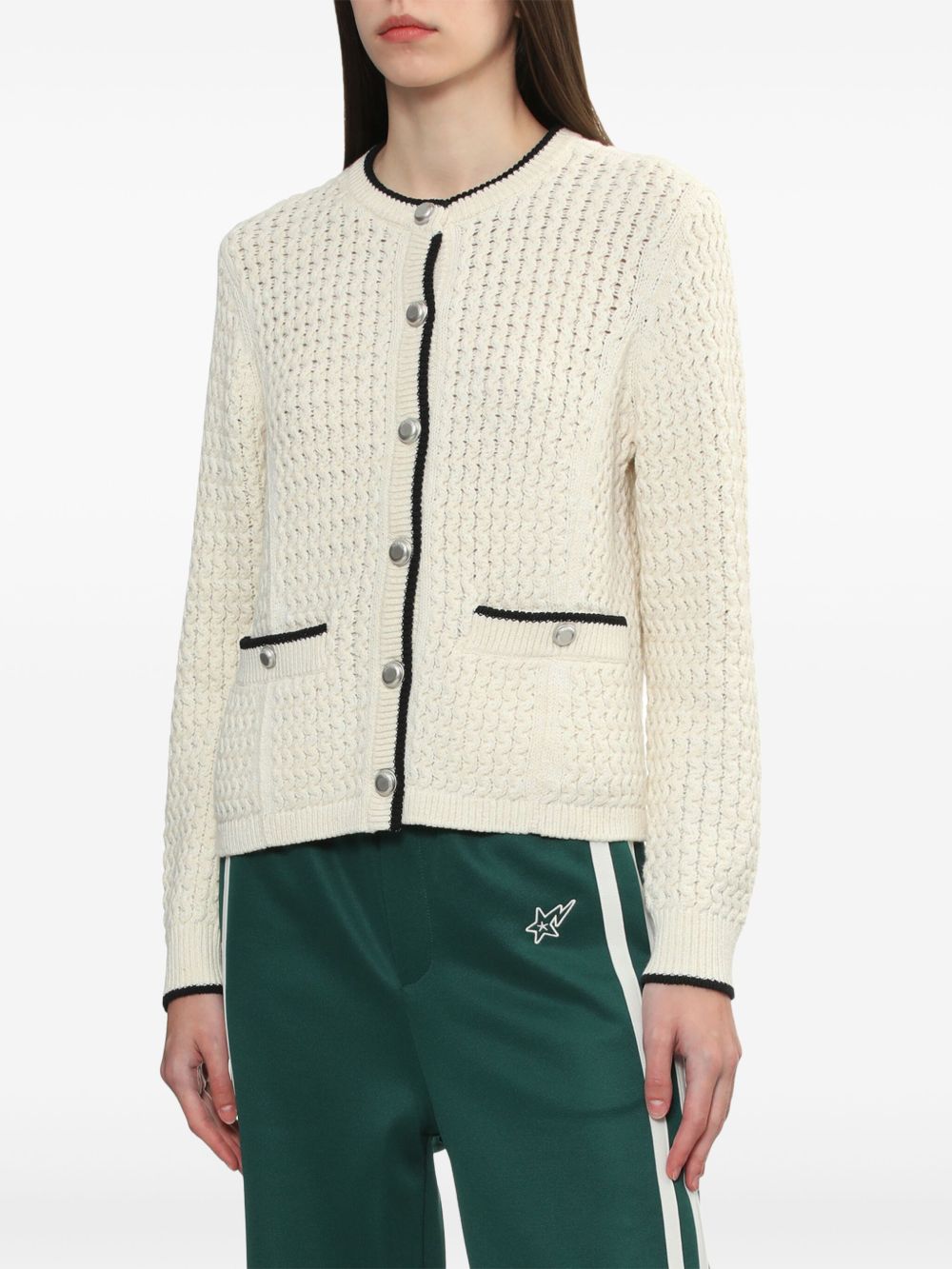 RAG & BONE CONTRASTING-TRIM CARDIGAN 