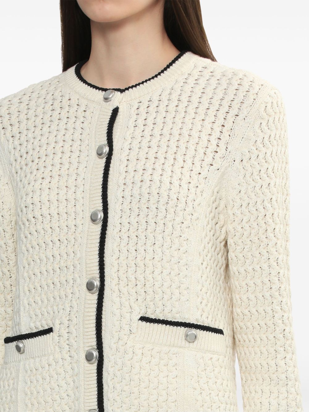 RAG & BONE CONTRASTING-TRIM CARDIGAN 