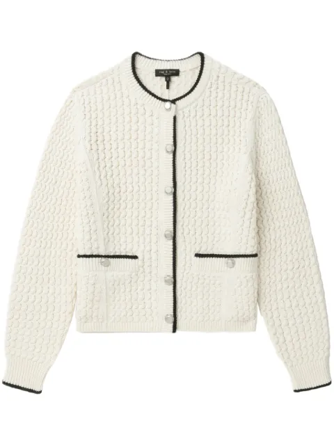 rag & bone contrasting-trim cardigan 