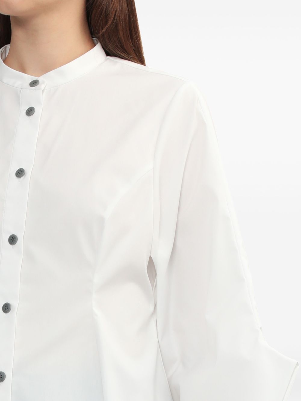 ENFÖLD DRAPED-DETAIL SHIRT