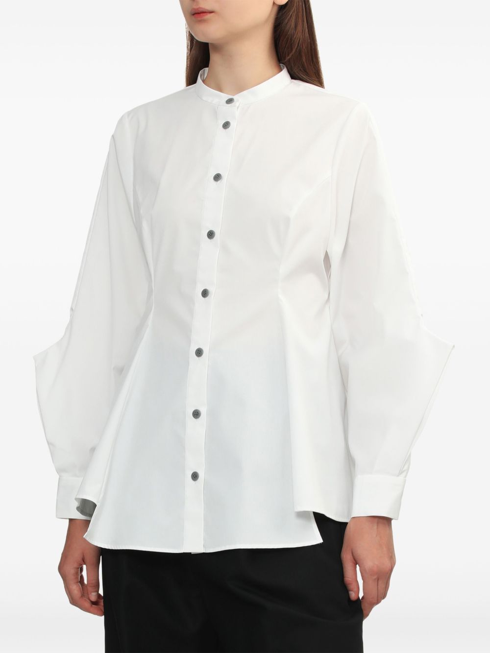 ENFÖLD DRAPED-DETAIL SHIRT