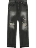 We11done logo-patch jeans - Black