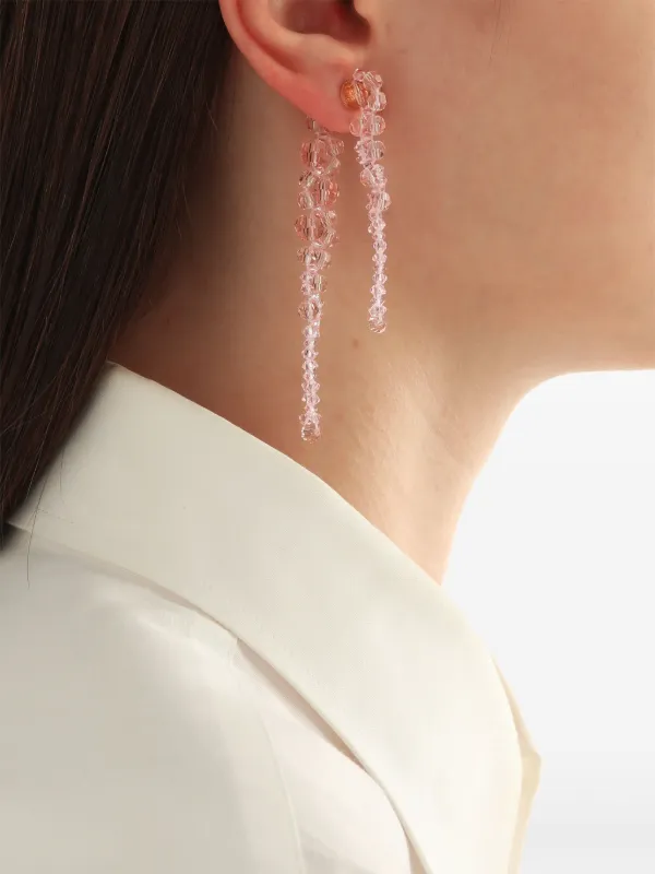 SIMONE ROCHA シモーンロシャ クリスタル ピアス Simone Rocha クリスタル ピアス | ピンク | FARFETCH JP