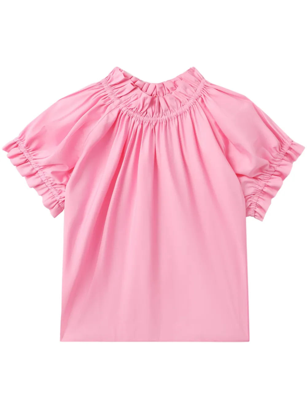 gathered ruffle top