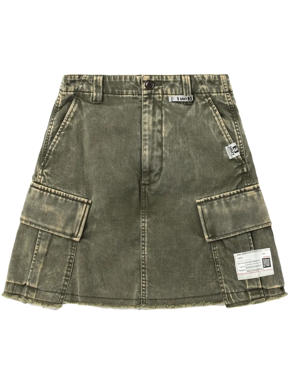 Maison MIHARA YASUHIRO Military cargo shorts Groen