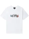 A.P.C. logo-print cotton t-shirt - White