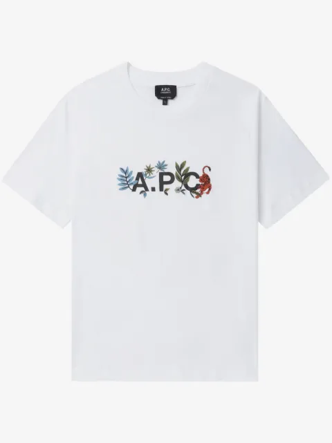 A.P.C. logo-print cotton t-shirt