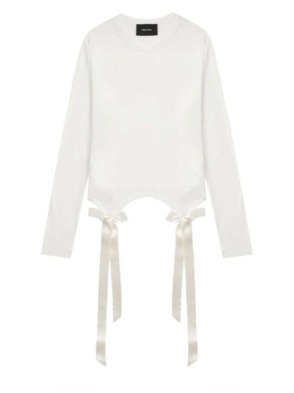Simone Rocha Bow-detail Top In 白色