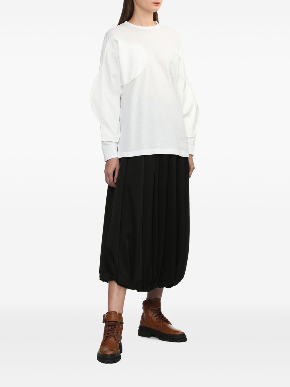 Enföld pleated midi skirt - Zwart