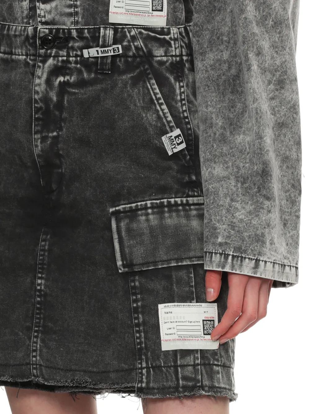 Maison MIHARA YASUHIRO Military cargo shorts Zwart