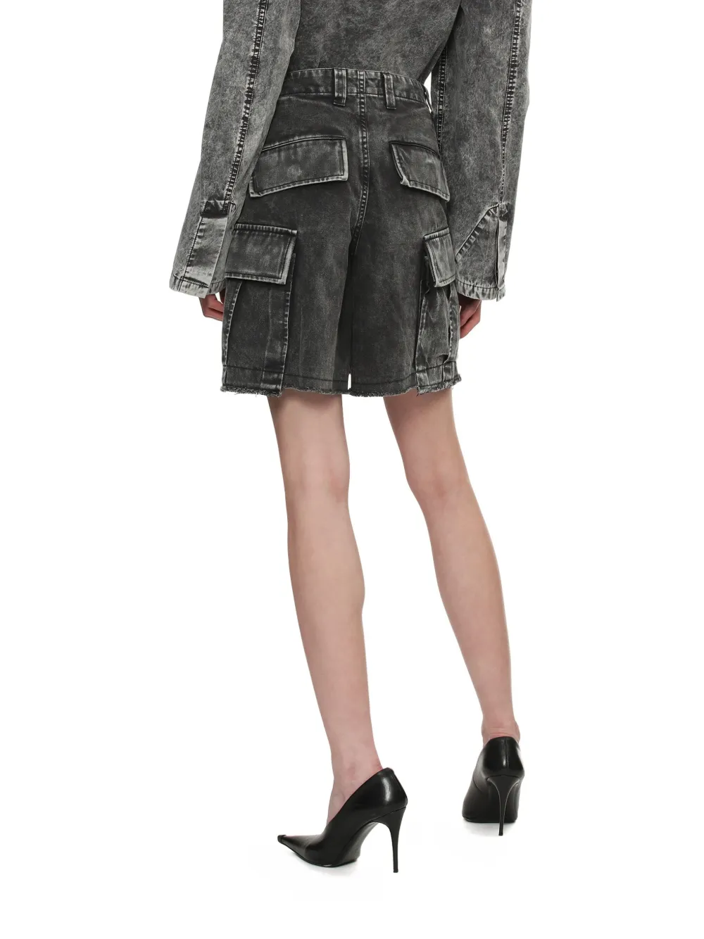 Maison MIHARA YASUHIRO Military cargo shorts Zwart