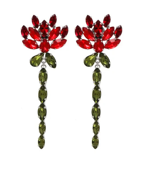 Boucles d'oreilles serties de cristaux - Simone Rocha - Modalova