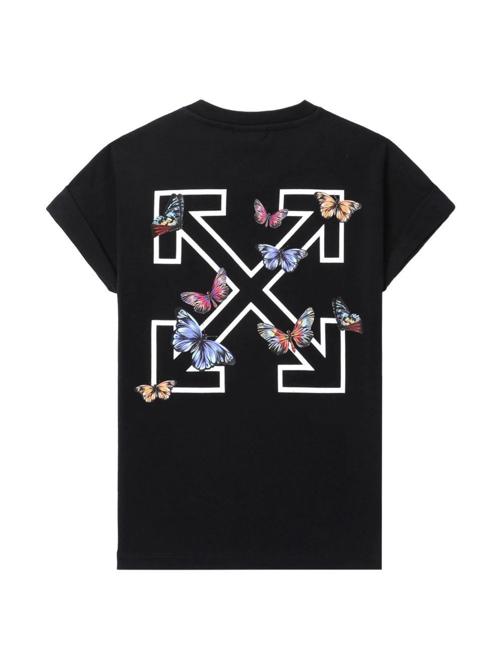 Off-White Kids Arrow-print T-shirt - Zwart