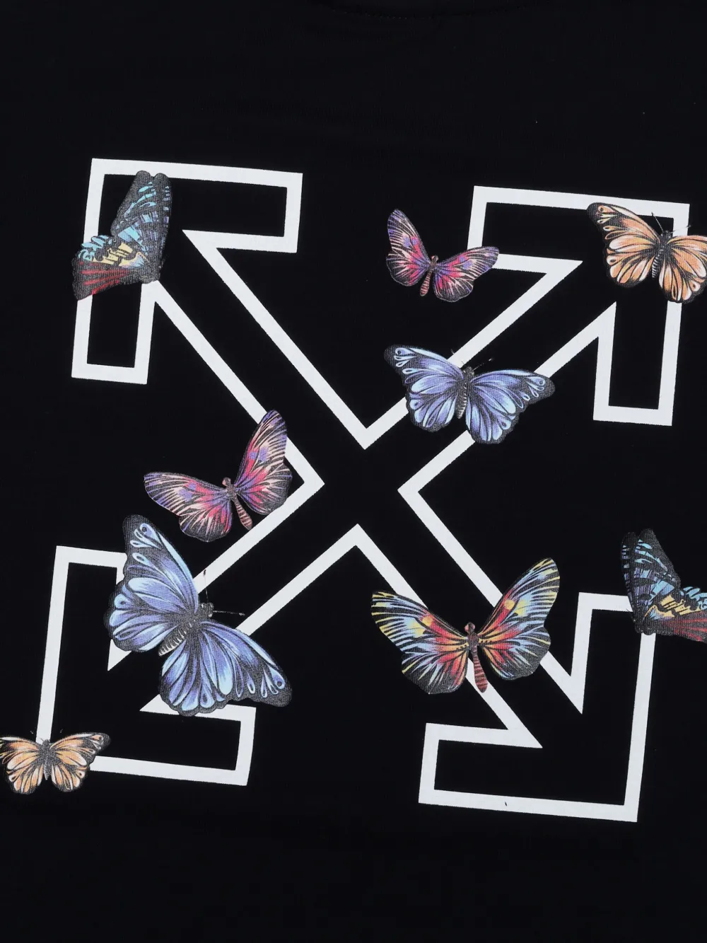 Off-White Kids T-shirt met Arrow-print Zwart